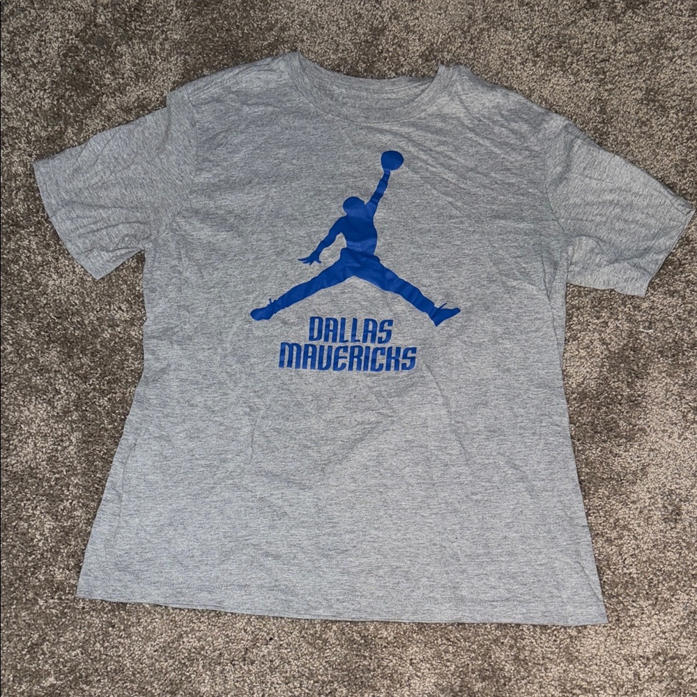 Nike Gray and Blue Short Sleeve Tee